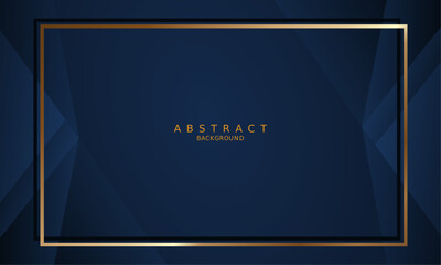 dark blue luxury premium background and gold line.