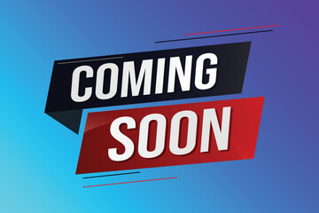coming soon word concept vector illustration with lines 3d style for social media landing page, template, ui, web, mobile app, poster, banner, flyer, background, gift card, coupon, label, wallpaper