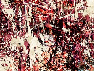 Grange von Texture of blurry watercolor strokes of paint and spots