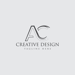 	
AC a c Letters logo design with leaves on branches around. Vector Illustration with A and C letters.