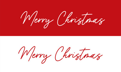 Merry Christmas script hand lettering on white and red backgrounds, Merry Christmas text styles, Merry Christmas 2023 calligraphy