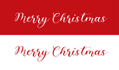Merry Christmas script hand lettering on white and red backgrounds, Merry Christmas text styles, Merry Christmas 2023 calligraphy