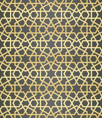 Islamic background with traditional style arabic. Seamless pattern for card, background, fabric or abstract design. Muslim ornament.