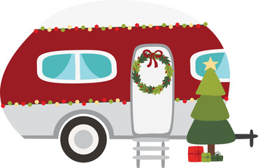 Christmas Camper, Camper van, Camping