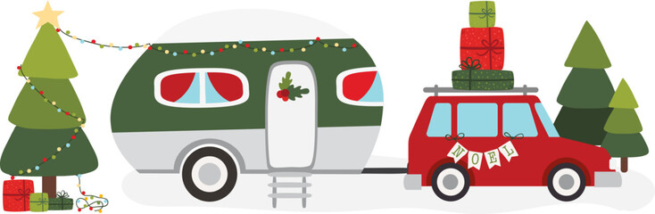 Christmas Camper, Camper van, Camping