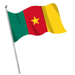 flag of  Cameroon