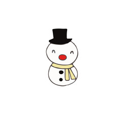 happy snowman, merry christmas