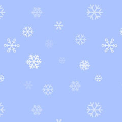 seamless background winter snowflakes pattern