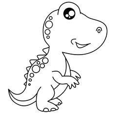 Dinosaurus coloring page 