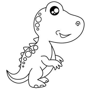 recommend clip art: Dinosaurus coloring page 
