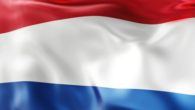 loop animation of the flag of the Netherlands with 4K quality
