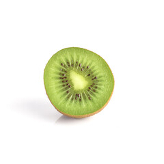 Naklejka na ściany i meble Kiwi fruit isolated on white background
