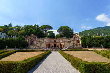 Fototapeta na wymiar Villa Bettoni at Gargnano, on Garda lake