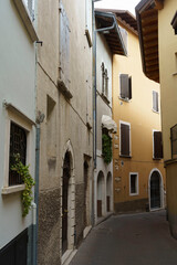 Old street at Toscolano Maderno, on Garda lake