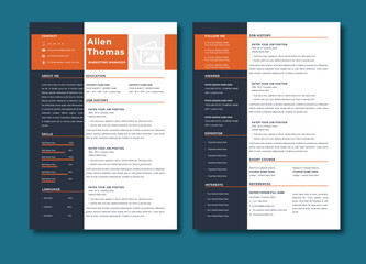 resume template indesign