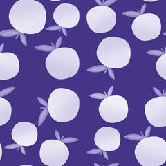 illustrazione seamless senza cucitura con agrumi e foglie su sfondo colorato