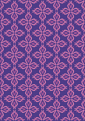seamless pattern with abstract flowers