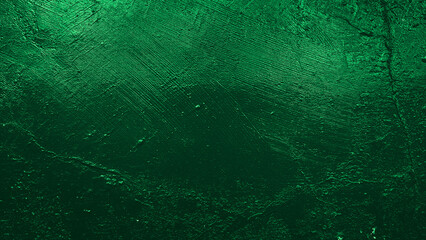 Texture green black grungy cement concrete wall abstract background
