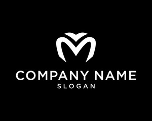 abstract logo design modern logo luxury initial M