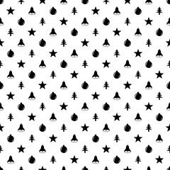 Seamless pattern for Christmas with elements Christmas.