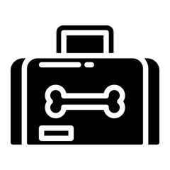 pet care carrier glyph 