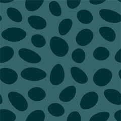 Abstract background. Greenish, gray, ovals on a dark green background. Pattern
