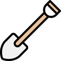 Shovel Vector Icon Design Illustration