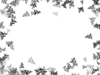 Fototapeta premium Christmas Frame Pattern Fir Tree Background