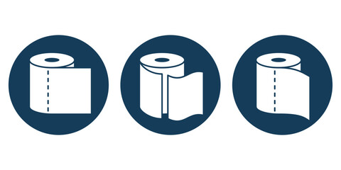 Tissue paper icons set