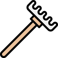 Rake Vector Icon Design Illustration
