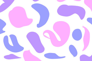 Big set of Liquid Abstract shapes. Isolated Flat Vector background illustration. Various colors modern template. Minimal curvy design. Geometric graphic elements. Place for text.