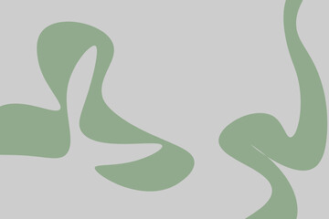 abstract natural green and grey background with waves and free space