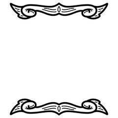 Border Frame Vector, Ligature Border