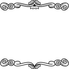 Border Frame Vector, Ligature Border