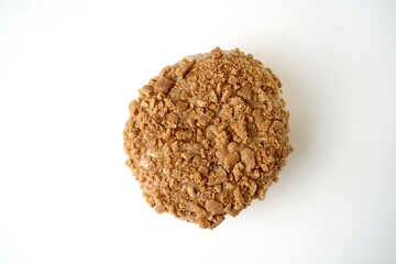 Cookie butter Donut / Doughnut isolated on white background