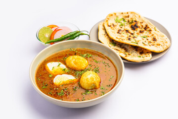Anda Masala or Egg Curry is popular indian spicy food