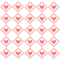 Valentine's day pattern background, Hearts pattern seamleas, love pattern.