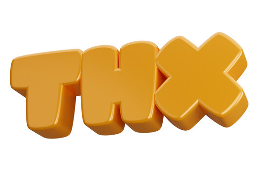 thx 3d word text