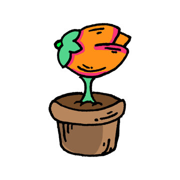 Cartoon Flower Pot Clipart