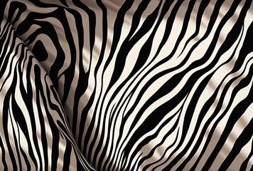 Continuous zebra stripes. Safari fashion banner. Paintbrush Wild Skin. Grey background with camouflage. Repeat the black zebra. African Texture in Abstraction. Watercolor print of a jungle. Continuous