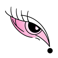 Obraz premium Pink Hawk Eye