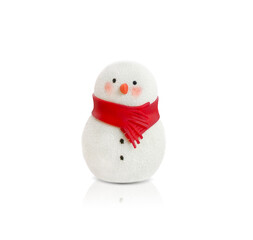terry snowman isolated on a white background