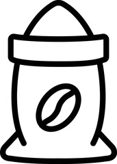 Coffee Bag Vector Icon Design Illustration