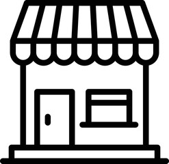 Coffee Shop Vector Icon Design Illustration