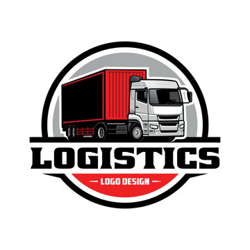 Cargo And Shipping Truck Illustration Logo