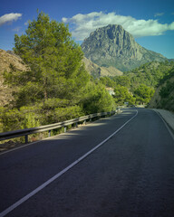 Droga Góry Natura Alicante Kolarstwo - obrazy, fototapety, plakaty