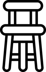 Bar Stool Vector Icon Design Illustration