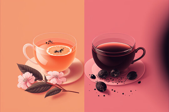 紅茶とコーヒー　Generative AI