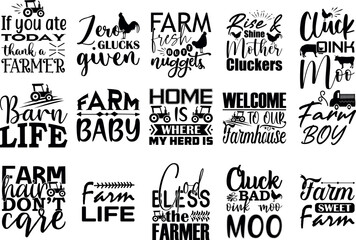 Fototapeta premium Farmhouse SVG Bundle 09