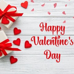 Happy Valentine’s Day Love Instagram Post. Vector illustration